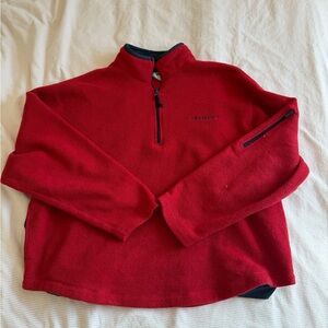 Red Fleece Quarter Zip
